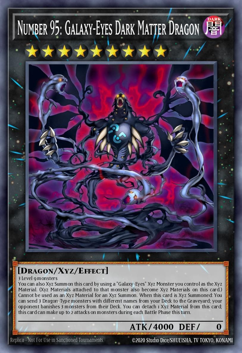 Artwork for Number 95: Galaxy-Eyes Dark Matter Dragon
