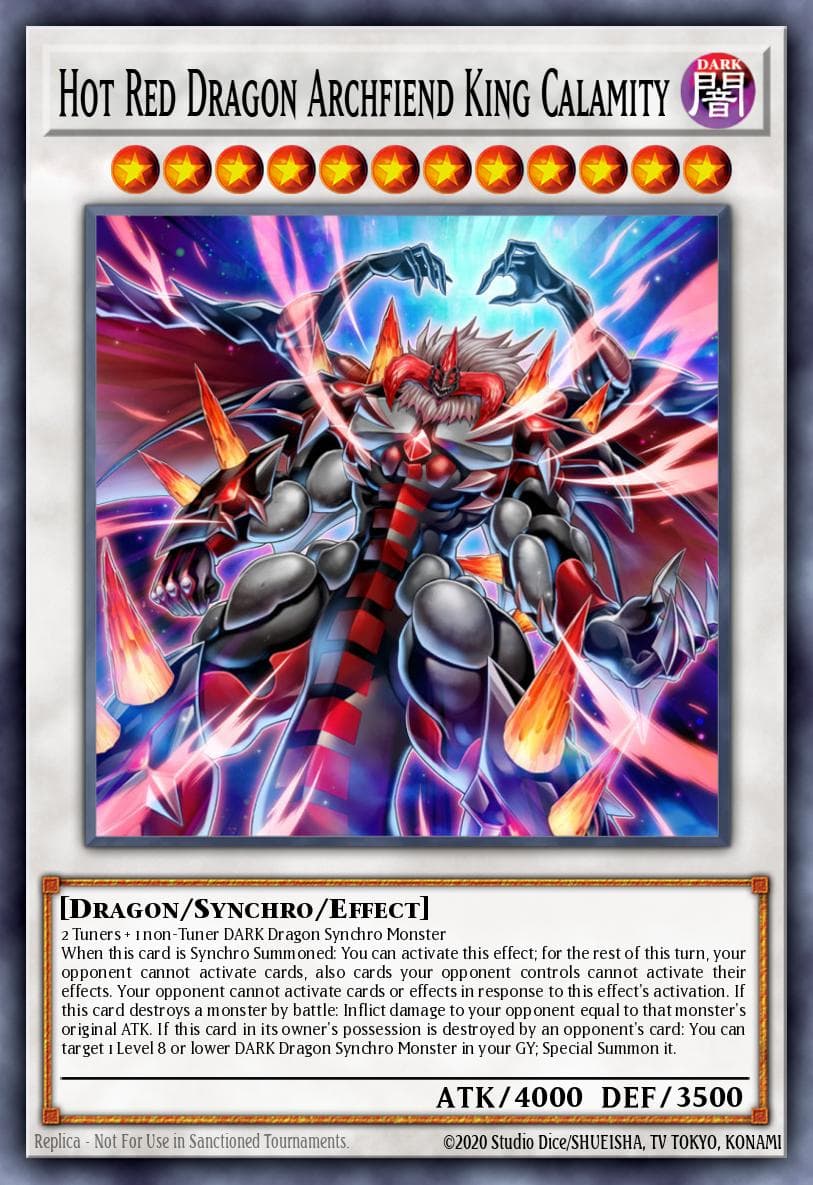 Artwork for Hot Red Dragon Archfiend King Calamity