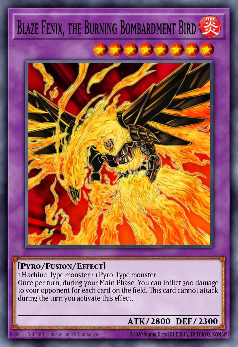 Artwork for Blaze Fenix, the Burning Bombardment Bird