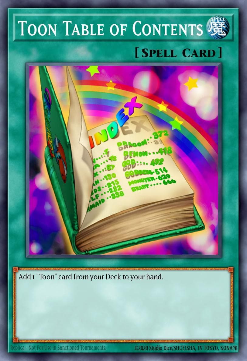 Artwork for Toon Table of Contents